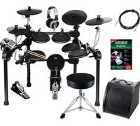 Kit Batterie Electronique 12 Pads Set Percussion Module Pedale Tabouret Amp