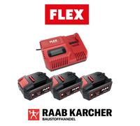 Kit batterie Flex 3x AP 18/5.0 18V 5,0Ah + chargeur rapide CA 1.8/18.0 origin...