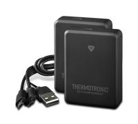 Kit Batteries Gants Moto Chauffants Rev'It! Noir Noir