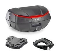 Kit Bauletto V49N Givi + Piastra CF Moto 1000 MT-X 2026 Noir 49LT