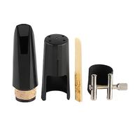 Kit Bec Clarinette, Accessoires Complet 5 Pièces Noir, Durable et Léger - Son Clair, Facile à Transporter, Pour Musiciens Débutants et Confirmés