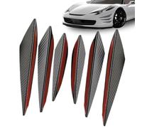 Kit Becquet de Spoiler Auto - 6 pièces d'autocollants de carrosserie à Pose Auto-adhésive,Déflecteur Carrosserie Pare-Chocs - pour Voiture Berline SUV Camion Véhicule
