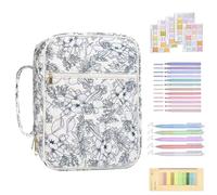 Kit Bible,Grande capacité de papeterie avec trousse, surligneurs, stylos, marque-pages et étiquettes,Carnet de notes pour l'étude biblique | Pour la prière, filles, école, débutants, adultes, femmes,