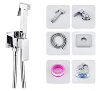 Kit Bidet Haute Pression Alliage de Zinc Montage Mural(Electroplated) | Haute pression, trous fins, élimination rapide des taches tenaces, pour idéal pour nettoyage profond
