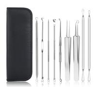 Kit Blackhead Remover Avec 10 Pièces En Acier Inoxydable