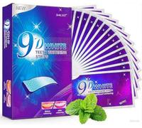 Kit Blanchiment Dentaire 14 Bandes, Effet Professionnel à la Maison, Action Rapide contre les Taches Alimentaires, Guide d'Application Inclus