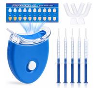 Kit Blanchiment Dentaire Professionnel, 5 Gel Blanchissant pour un Sourire Éclatant, Solution de Blanchiment à Domicile, Adapté aux Soins Dentaires Quotidiens, Facile à Utiliser(Bleu)