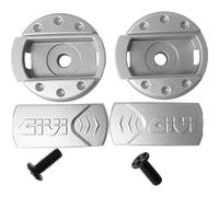 Kit Blocs Mentonnière Visière Casque Givi X33 X23 HX33 HX23 X.23 X.33 Argent