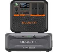 BLUETTI AC200PL Générateur Électrique avec B300 Batterie d'Extension, 5376Wh Batterie LiFePO4 de Secours, 4 Sorties CA 2400W (3600W Pic), AC200MAX,AC200L version améliorée Gris