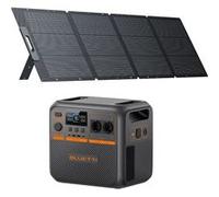 Kit BLUETTI Premium 200 V2(AC270P) Station électrique professionnelle avec Panneau Solaire 200W, 2073.6Wh, générateur solaire 4 *AC 2700W Noir