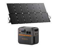 Kit BLUETTI Premium 200 V2(AC270P) avec Panneau Solaire 500W - 2073.6Wh, Générateur solaire 4x2700W