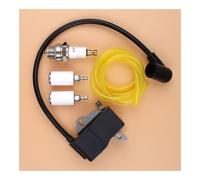 Kit Bobine d'allumage, Bougie, Filtre à Carburant et durites Compatible avec Les débroussailleuses 125E, 125C, 125L, 125R, 125RJ, 128R, 128LD, 128C et 128CD