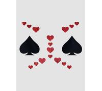 Kit Body Art Pique de Coeur Noir & Rouge