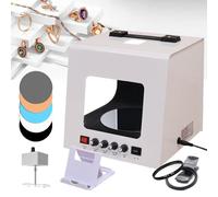 Kit Boîte À Lumière Professionnelle Pour Photographie Bijoux, Mini Boîte À Lumière Pour Studio Photo Avec Fonction Rotation Électrique À 360°,Support Pour Suspendre Ou Placer Des Bijoux TB20