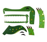 Kit Boite à mouchoirs à décorer Dinosaure 7 pièces