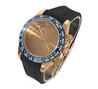 Kit Boîtier Chronographe VK63 39mm Lunette Céramique Bleue, Bracelet Caoutchouc Saphir, Pièces Mod Montre pour Rolex Daytona