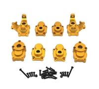 Kit Boîtier Engrenage pour Absima Cr1.8 pour Yucatan Cr3.4 pour Sherpa 1/8 | Logement engrenage portal métal pour protection essieu RC crawler composant fiabilité transmission Pièces