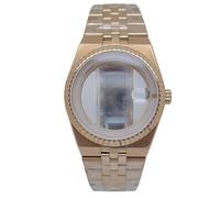 Kit Boîtier Montre 39.5mm Bracelet Intégré, Mouvement NH35 NH36 Saphir Pièces Mod pour Rolex Datejust/Royal Oak/Tissot PRX