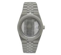 Kit Boîtier Montre 39.5mm Bracelet Intégré, Mouvement NH35 NH36 Saphir Pièces Mod pour Rolex Datejust/Royal Oak/Tissot PRX