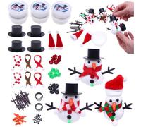 Kit Bonhomme de Neige à Construire pour Noël 13 Pièces Activités Manuelles | Kits Créatifs Vacances Pour Garçons Filles Collègues Adultes École Anniversaire Fête Maison Nouvel