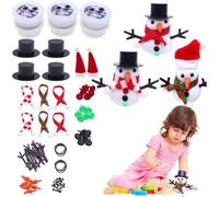 Kit Bonhomme de Neige à Construire pour Noël Activités DIY Noël Doux Fait | Kits Créatifs Vacances étudiants garçons filles adultes école anniversaire fête