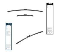 KIT BOSCH 3 Essuie-Glaces Pour FORD Fiesta 7 Depuis 2017 | Avant + Pos