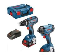 Bosch Kit perceuse-visseuse GSR 18V-28 et visseuse à chocs GDR 18V-160, 2 batteries 4.0Ah