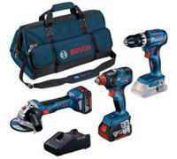 Bosch Bosch Combo Kit 3 outils Kit professionnel 18V (GSB,GDXGWS,2x5.0Ah) Quantité:1