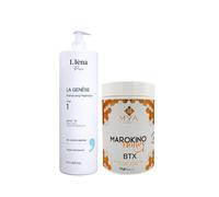 Kit Botox Marokino Honey Mya & shampooing La Genèse L'Iéna Paris 2 produits