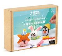 Kit bougies a modeler - Animaux hiver Multicolore