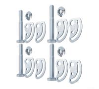 Kit Boulons Carrossage pour avant 4PCS Acier pour Camion Kit | Acier pour robuste, ajustement pour précis, réduit pour usure pneus, pour facile à installer, pour bras supérieur