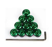 Kit Boulons Moto Compatible Avec CRF1000L Pour L'Afrique Pour Kit De Boulons De Carénage Double Vis De Casque Pare-brise Écrous Et Boulons Assortis Terminal De Capot(Green)