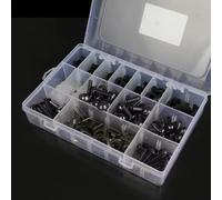 Kit Boulons Moto Compatible Avec Suzuki Pour GSXR Carénage Pour Kit De Boulons Vis Écrou Boulons Hexagonaux Rondelles Assortiment De Bornes De Batterie(Black)