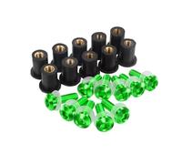 Kit Boulons Moto Compatible Avec Yamaha Pour TMAX Pour 530 500 Pour TMAX-530 Pour TMAX500 Carénage Pour Kit Boulons Pare-brise Casque Vis Écrous Assortis(Green)