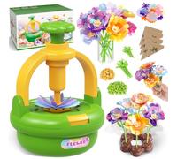 Kit Bouquet de Fleurs en Tissu pour Filles 4-8 Ans - Machine DIY avec Vase