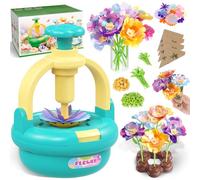 Kit Bouquet de Fleurs en Tissu pour Filles 4-8 Ans - Machine DIY avec Vase