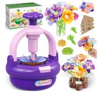 Kit Bouquet de Fleurs en Tissu pour Filles 4-8 Ans - Machine DIY avec Vase