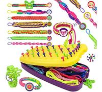 Kit Bracelet Fille,Cadeau Enfant Jouet Kit de Fabrication de Bracelets,Enfants Créatifs DIY Artisanat et Art Bijoux Kit pour Filles de 6 7 8 9 10 11 12 ans, Cadeau d'anniversaire pour Enfants