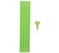 Kit Braille et Stylet, Plaque 4 Lignes 28 Cellules en Plastique | Apprentissage du Braille, Prise de Notes Portable, pour Papier Braille et Fiches, Vert Clair