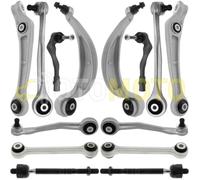 Kit bras de suspension avant compatible AUDI A4 8K B8 A5 8T Q5 8R triangle, rotule, biellette 14 pièces