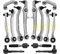 Kit bras de suspension avant compatible AUDI A6 4F C6 triangle, rotule, biellette 12 pièces