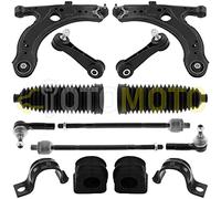 Kit bras de suspension avant compatible GOLF 4 BORA AUDI A3 8L SEAT LEON 1M triangle, rotule, biellette 16 pièces