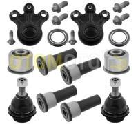 Kit bras de suspension avant compatible PEUGEOT 407 508 CITROEN C5 C6 composé de 10 pièces