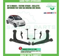 Kit Bras Oscillants Suspension Avant 6 Pièces JAPAN PARTS Fiat 500