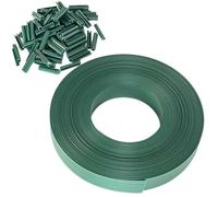 TERRE JARDIN - Kit Lamelles Occultantes, Vert, en PVC de 60 m x 4,7 cm, Plus 100 Clips de Fixation - Kit Lamelle Brise Vue, pour Grillage Rigide et Clôture - Qualité Premium - Facile à Installer
