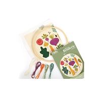 Kit broderie partielle potager Rose