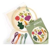 Kit broderie partielle potager Rose