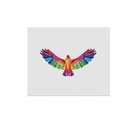 Kit Broderie Point De Croix Marie Coeur - Faucon Multicolore