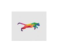 Kit Broderie Point De Croix Marie Coeur - Panthère Multicolore