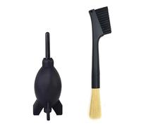 Kit Brosse de Nettoyage pour Machine à café Expresso avec Disque de Nettoyage Porte-Filtre (2 Head Brush with Rocket air Blower)